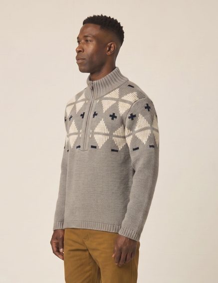 Peregrine — Mountain Zip Neck Sweater