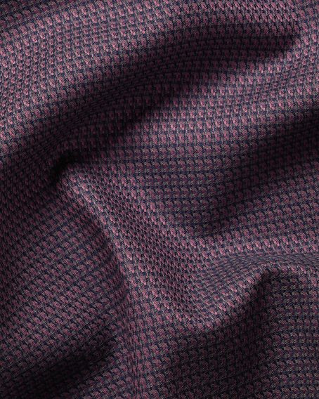 Charles Tyrwhitt Non-Iron Stretch Texture Shirt – Burgundy Red