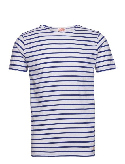Armor Lux Breton Striped T-Shirt — Navy
