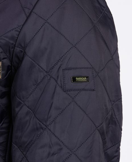 Barbour International Ariel Polarquilt Jacket — Navy
