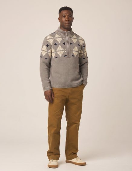 Peregrine — Mountain Zip Neck Sweater