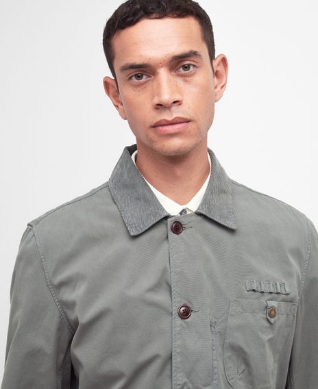 Barbour Cotton Salter Overshirt — Agave