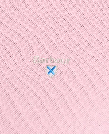 Barbour Sports Polo Shirt — Parfait Pink