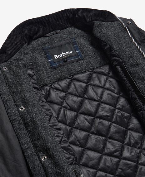 Barbour Emble Wax Jacket — Classic Black