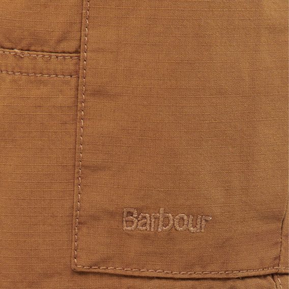 Strapazierfähige Baumwollshorts Barbour Essential Ripstop Shorts — Russet