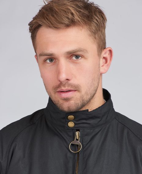 Wachsjacke Barbour International Steve McQueen™ Merchant Wax Jacket - Black