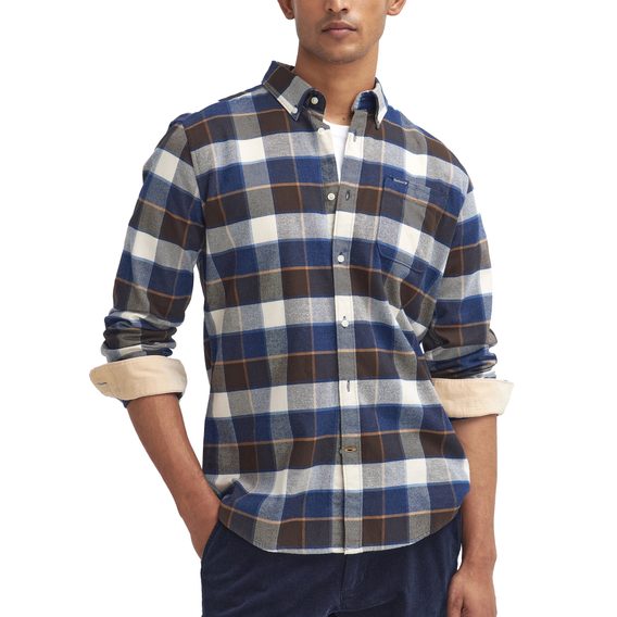 Barbour Valley Tailored Shirt — Ecru