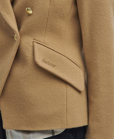 Barbour Darly Military Blazer — Camel