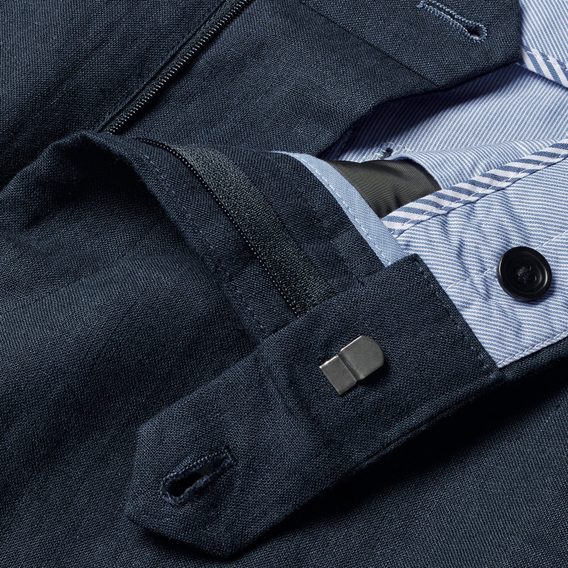 Charles Tyrwhitt Linen Pants — Dark Navy