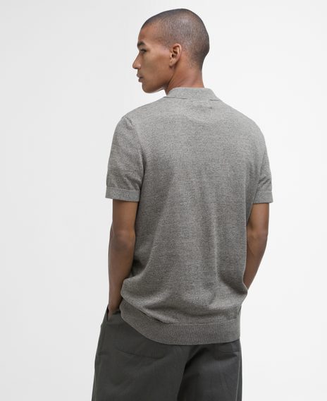 Barbour Buston Strickpoloshirt — Uniform Green