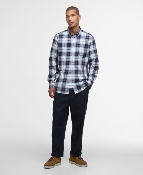 Barbour Wetheram Tailored Long-Sleeved Shirt — Riverstone Tartan