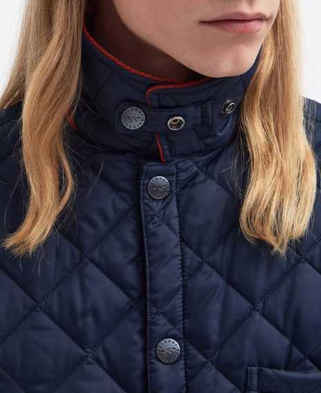 Barbour × Maison Kitsuné Kenning Quilted Jacket — Classic Navy