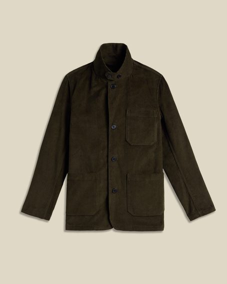 Portuguese Flannel Working Blazer Cord — Olive