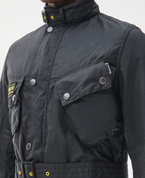 Gentleman Store Barbour International Slim Wax Jacket Barbour International Wachsjacken Jacken und Mantel Kleidung