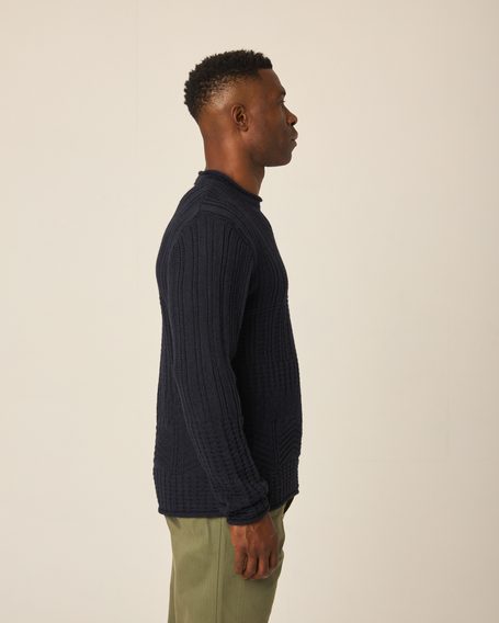 Peregrine Marina Crew Jumper — Navy