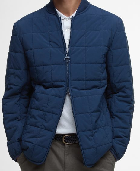 Barbour Elmstone Quilted Jacket — Navy