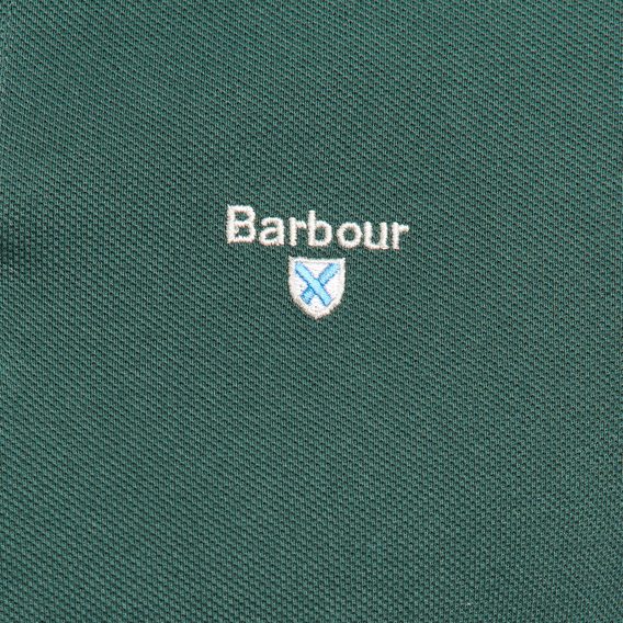 Poloshirt aus Baumwollpikee Barbour Tartan Pique - Green Gables