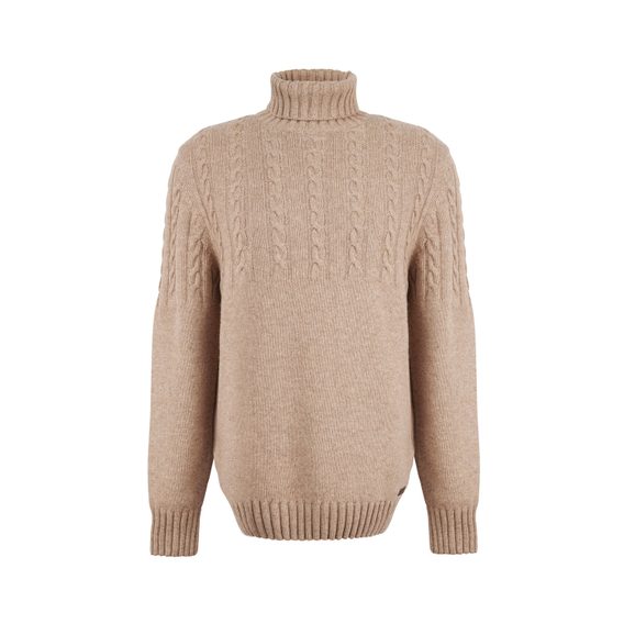 Barbour Duffle Knitted Jumper — Stone