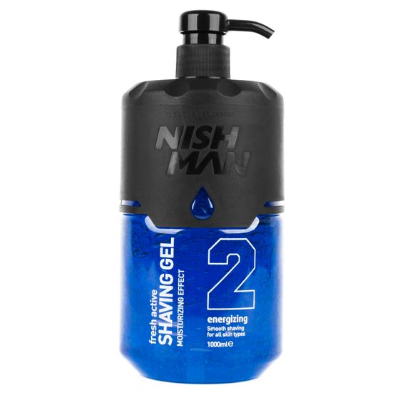 Nish Man Klares Rasiergel – Energizing (1000 ml)