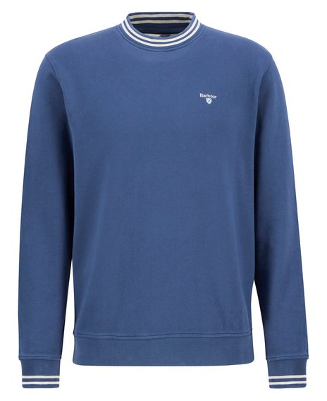 Barbour Rosford Tipped Sweatshirt — Dark Denim