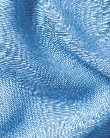 Charles Tyrwhitt Pure Linen Shirt — Ocean Blue