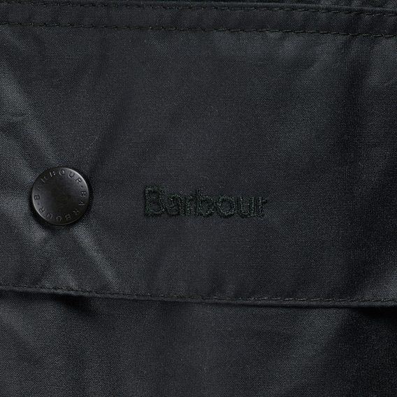 Barbour Border Wax Jacket — Navy