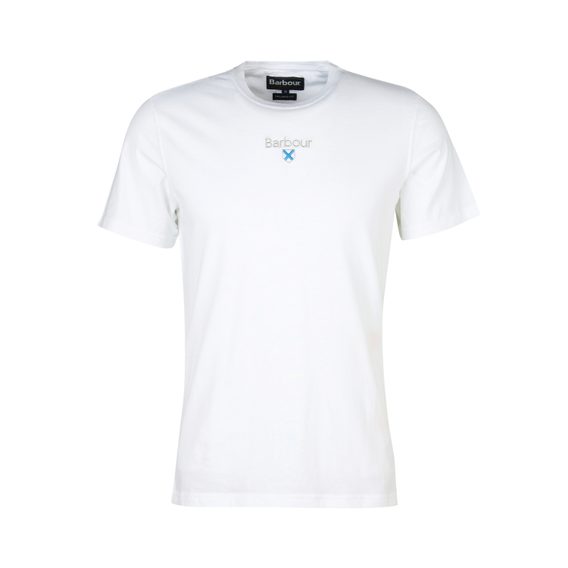 T-Shirt aus Baumwolle Barbour Stockton Tee - White