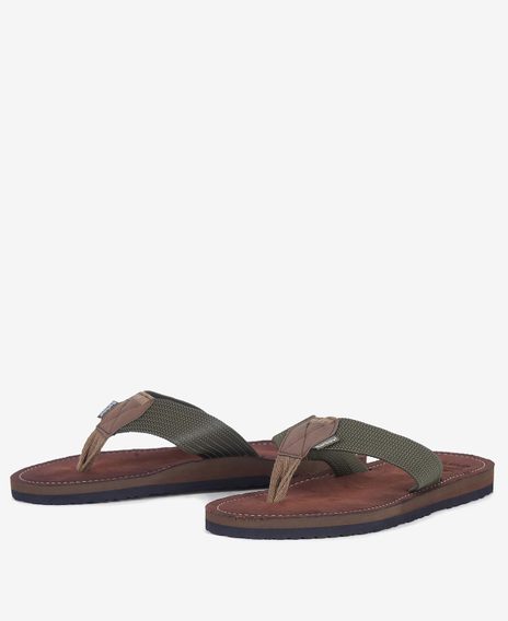Barbour Toeman Beach Sandal — Olive