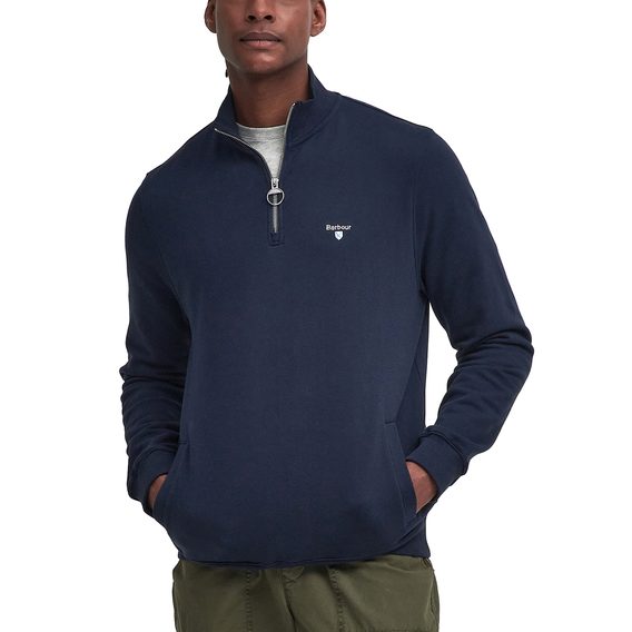 Barbour Beckhill Half-Zip Sweatshirt — Navy