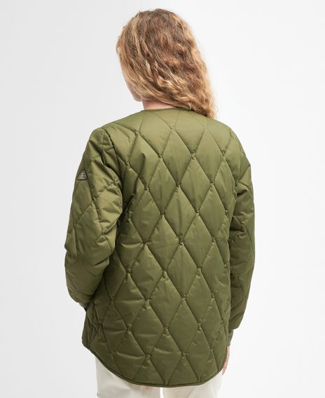 Barbour Bickland Quilted Jacket — Military Olive