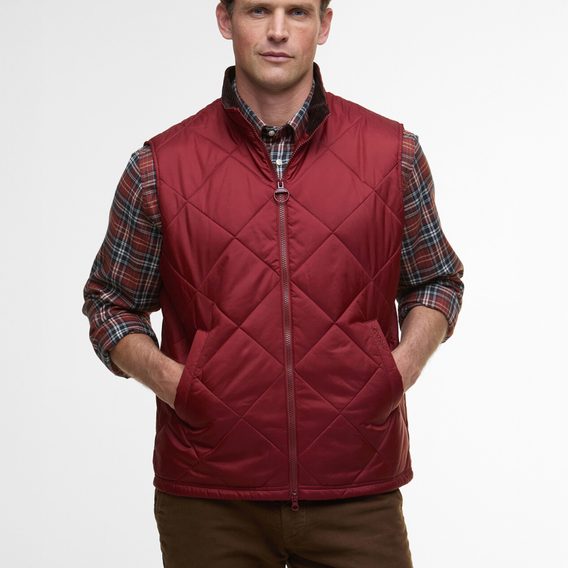 Barbour Finn Gilet — Brick Red