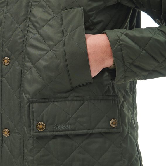 Barbour Ashby Polarquilt Jacket — Sage