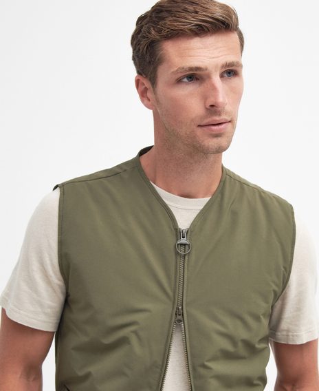 Barbour Harpen Padded Gilet — Olive