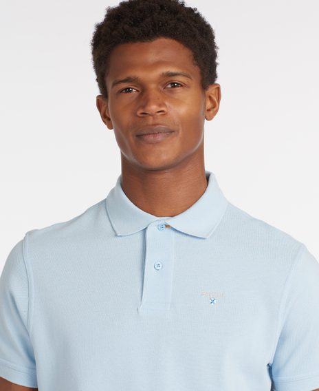 Barbour Sports Polo Shirt — Sky Blue