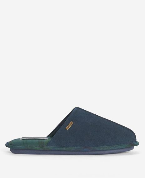 Barbour Foley Slippers — Navy