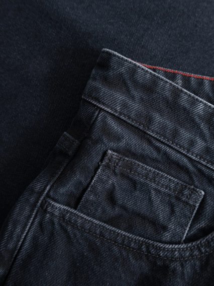 KnowledgeCotton Apparel Tapered Denim Jeans REBORN™ — Black