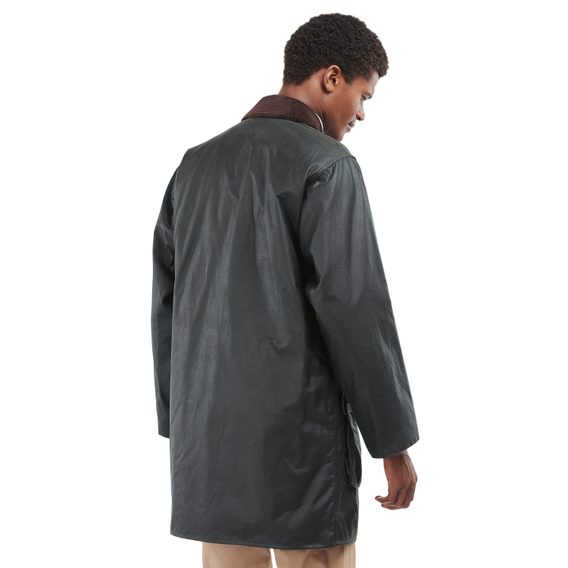 Barbour Border Wax Jacket — Sage