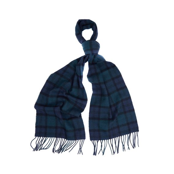 Barbour Tartan Lambswool Scarf — Black Watch Tartan