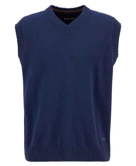 Barbour Kelson Knitted Vest — Navy