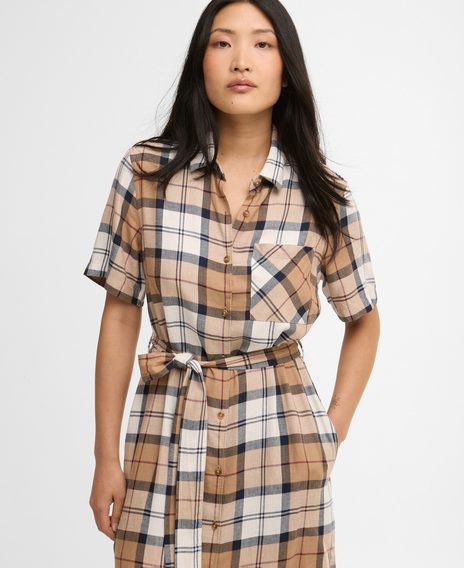 Barbour Fern Midi Dress — Hessian Tartan