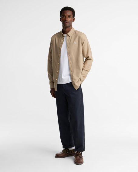 Barbour Oxtown Tailored Shirt — Stone