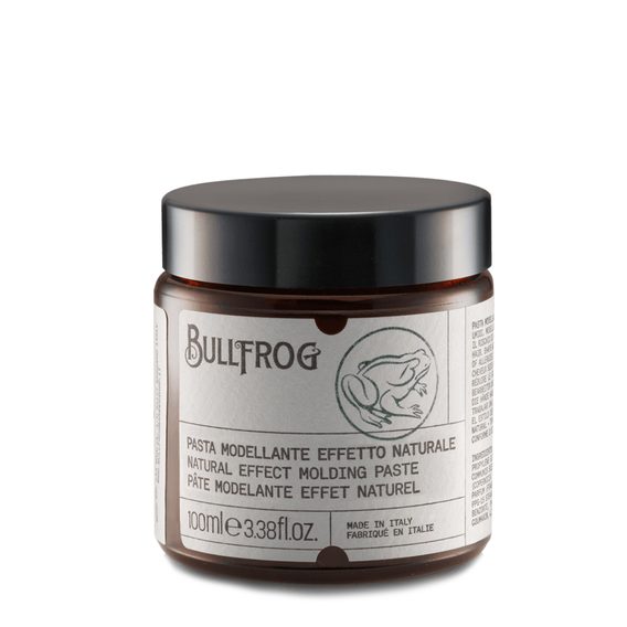 Bullfrog Natural Effect Molding Paste - matte Paste für die Haare (100 ml)