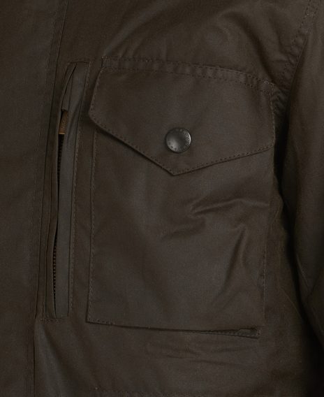 Barbour Sapper Wax Jacket — Olive