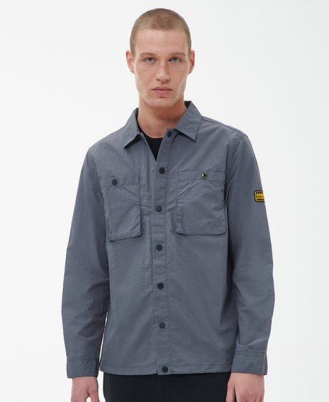 Barbour International Cadwell Overshirt — Slate Grey