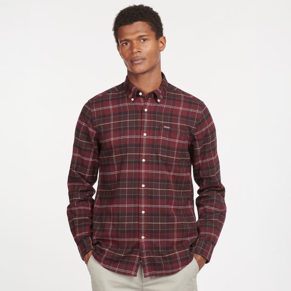 Barbour Kyeloch Tailored Shirt — Winter Red Tartan