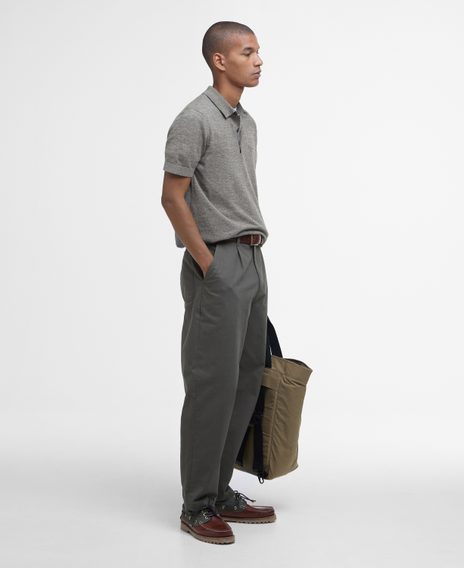 Barbour Buston Strickpoloshirt — Uniform Green