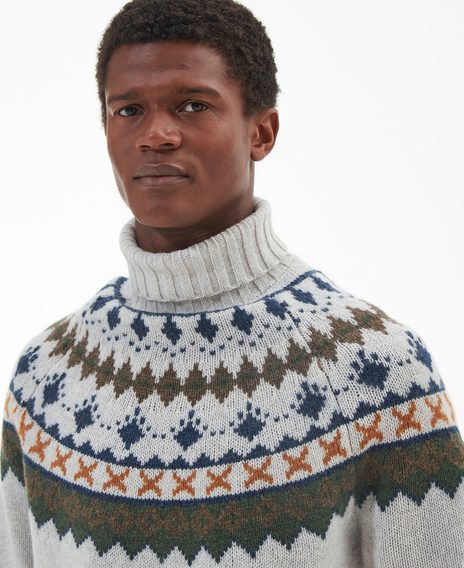 Barbour Roose Roll-Neck Jumper — Whisper Classic White