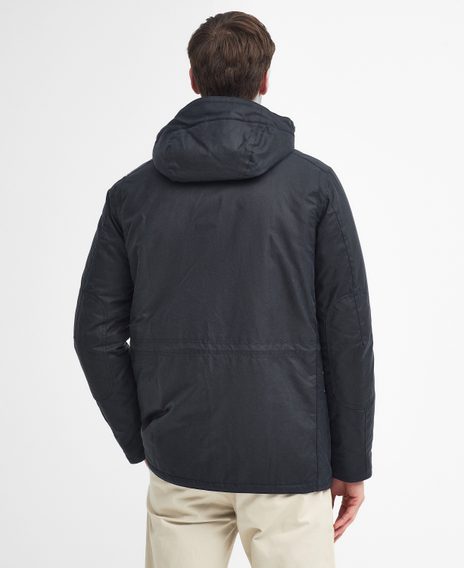 Barbour Winter Sapper Wax Jacket - Navy