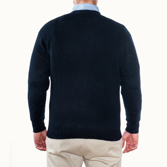 Jamieson's Saddle Shoulder Jumper — Navy