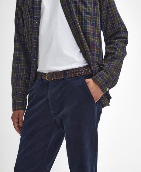 Barbour Stretch Cord Tailored Trousers — Classic Navy